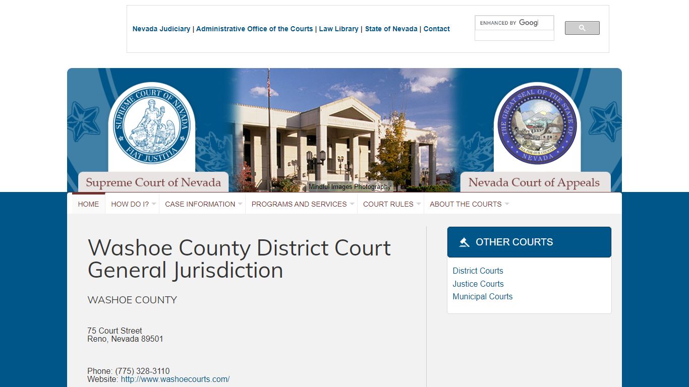 Washoe County District Court General Jurisdiction